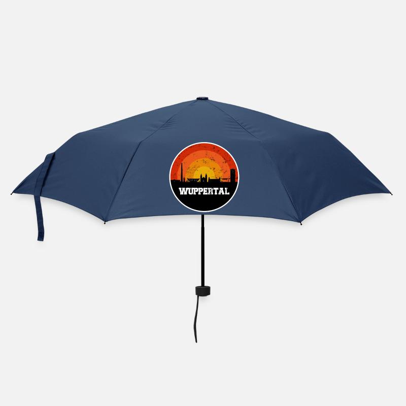 Wuppertal Skyline - Regenschirm (klein) - Navy