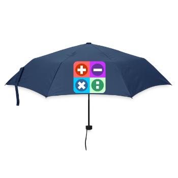 Logo mit vier Emblemen Farbe berechnen - Regenschirm (klein) - Navy - Vorne