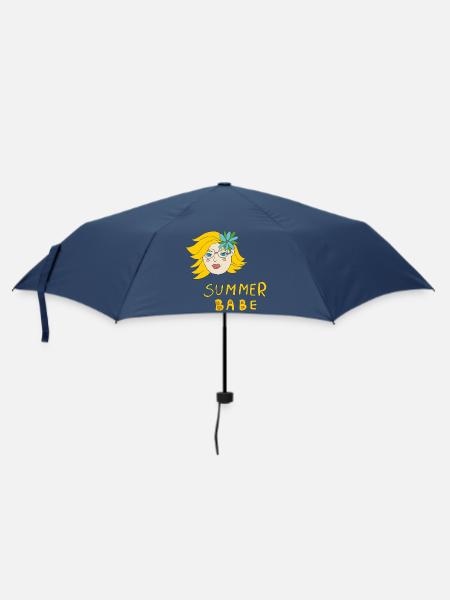 summer babe - Regenschirm (klein) - Navy