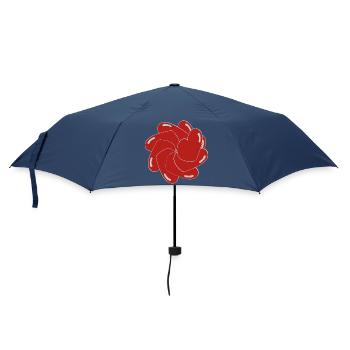 Heart extruded and rotated - Umbrella (small) - navy - Front