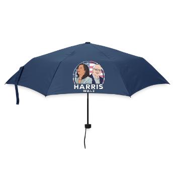 Wahl von Harris Walz - Regenschirm (klein) - Navy - Vorne