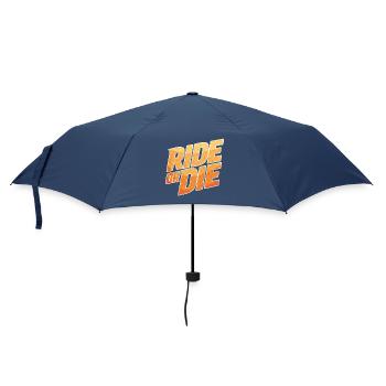 Ride or Die – Comic Orange Style - Umbrella (small) - navy - Front
