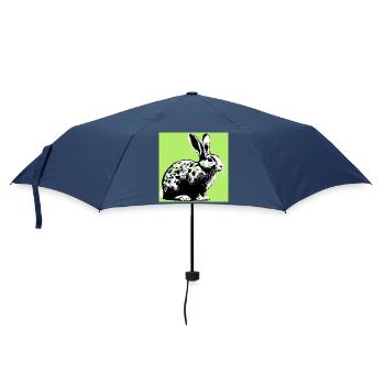 Kaninchen - Regenschirm (klein) - Navy - Vorne