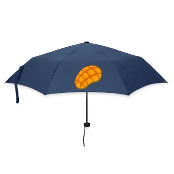Bright Mango Jewel Illustration - Regenschirm (klein) - Navy - Vorne