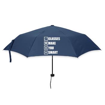 Glasses make you smart - Regenschirm (klein) - Navy - Vorne