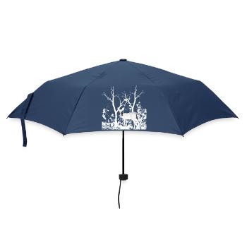 Biche Gracieuse Forêt Sauvage - Parapluie standard - marine - Devant
