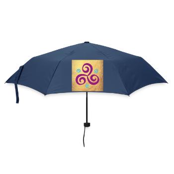 Poster Decoration Yoga Buddhism Triskele - Umbrella (small) - navy - Front
