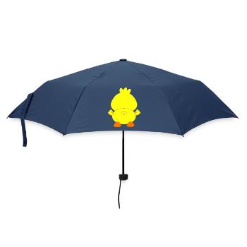 Chicks, Easter, animals for children, sweet chicks - Umbrella (small) - navy - Front