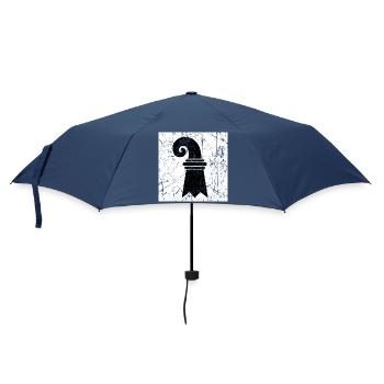Basel Switzerland flag Basel Schweiz Fahne - Umbrella (small) - navy - Front