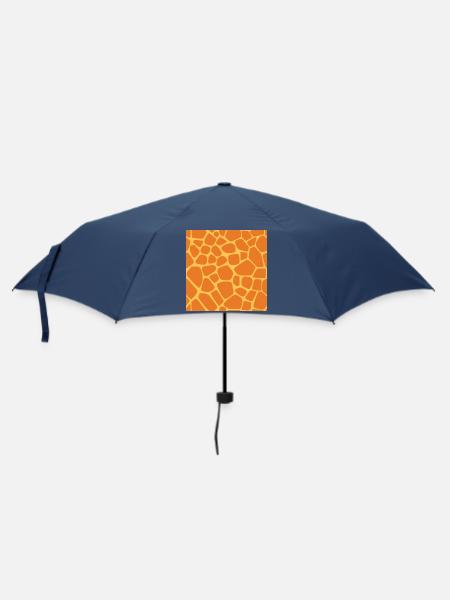 Giraffenmuster - Regenschirm (klein) - Navy