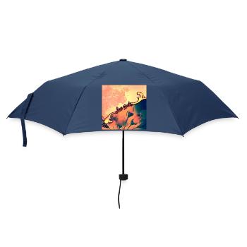 merveilleux design floral - Parapluie standard - marine - Devant