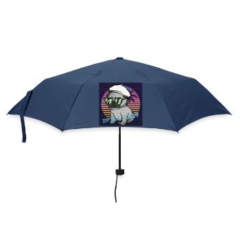 80S 90S STYLE DOG WITH LENSES - Umbrella (small) - navy - Front