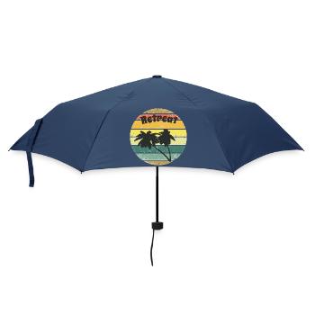 Retreat gift man or woman retirement - Umbrella (small) - navy - Front