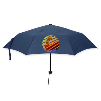 Invincible - Muscles - strong - colorful - Umbrella (small) - navy - Front