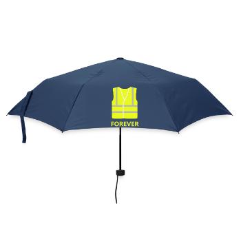 Gelbe Weste - Regenschirm (klein) - Navy - Vorne