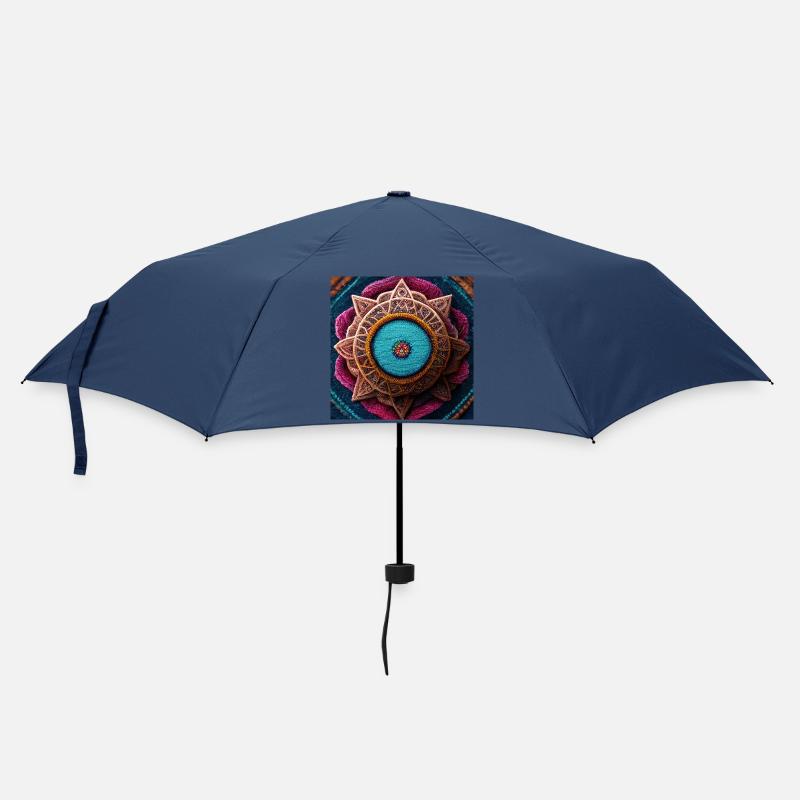 Boho Mandala Abstract - Umbrella (small) - navy