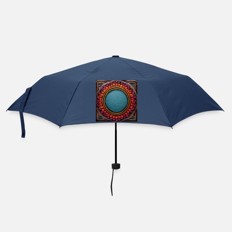 Boho Mandala Abstract - Umbrella (small) - navy