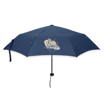 Der perfekte Yoga-Style 2025 - Regenschirm (klein) - Navy - Vorne