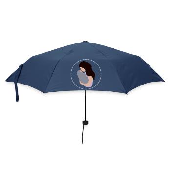 Mother and Child - Umbrella (small) - navy - Front