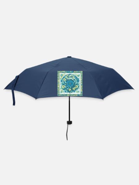Blumen - Regenschirm (klein) - Navy