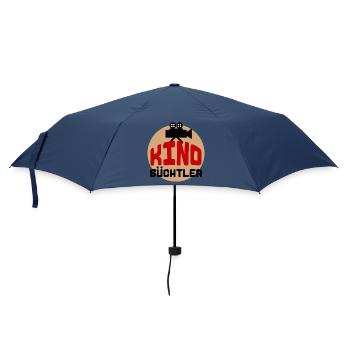 Kino Kamera Movies Statement Theater Filmabend - Regenschirm (klein) - Navy - Vorne