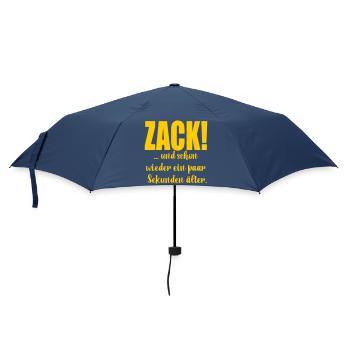 Lustiges Älterwerden GEBURTSTAG - Regenschirm (klein) - Navy - Vorne