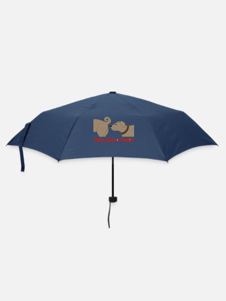 Haustiere Hund Statement Kuscheltier Heimtier - Regenschirm (klein) - Navy