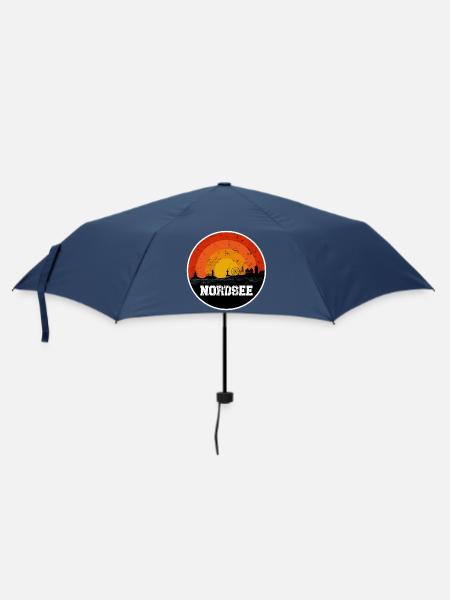 Nordsee Original Skyline - Regenschirm (klein) - Navy