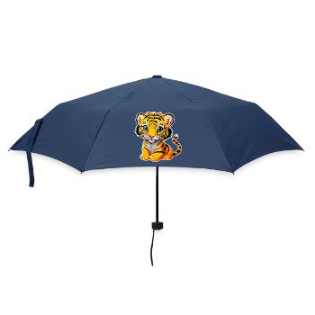 Tiger - Regenschirm (klein) - Navy - Vorne