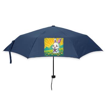 Bunny comic style funny - Umbrella (small) - navy - Front