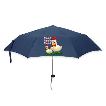 HÜHNER COMIC - NÖ - NEIN SAGEN - Regenschirm (klein) - Navy - Vorne
