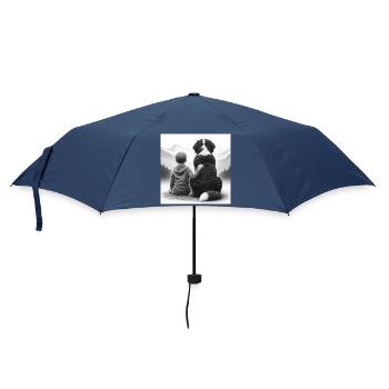 Berner Sennenhund - Regenschirm (klein) - Navy - Vorne