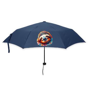 Faultier - Regenschirm (klein) - Navy - Vorne