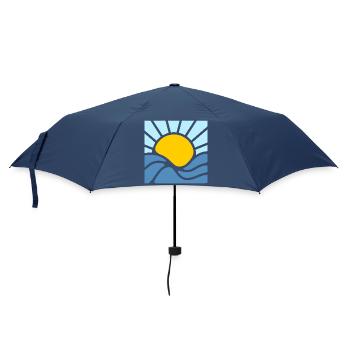 Sun, summer and sea - Umbrella (small) - navy - Front