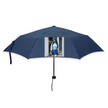 Blue with feminine style - Umbrella (small) - navy - Front