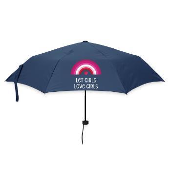 LGBT Pride Month - Let Girls Love Girls - Umbrella (small) - navy - Front