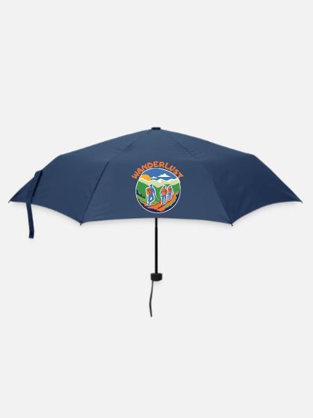 Wanderlust - Enjoy Hiking Nature & Adventure - Umbrella (small) - navy