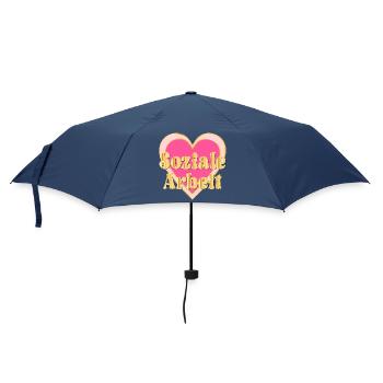 HERZ SOZIALE ARBEIT - Regenschirm (klein) - Navy - Vorne