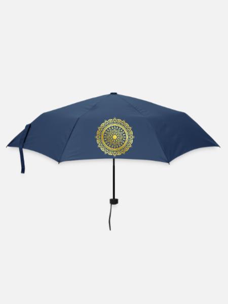 Mandala - Regenschirm (klein) - Navy
