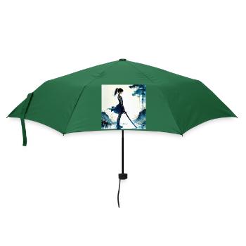 N-dless Nights: Megumi lost the fight - Umbrella (small) - bottlegreen - Front