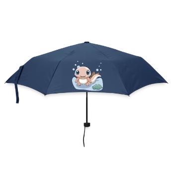 Petite salamandre rose au bord de l’eau - Parapluie standard - marine - Devant