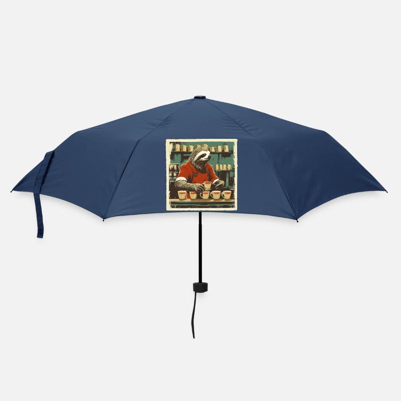 Sloth Barista – Le café est mon rythme - Parapluie standard - marine