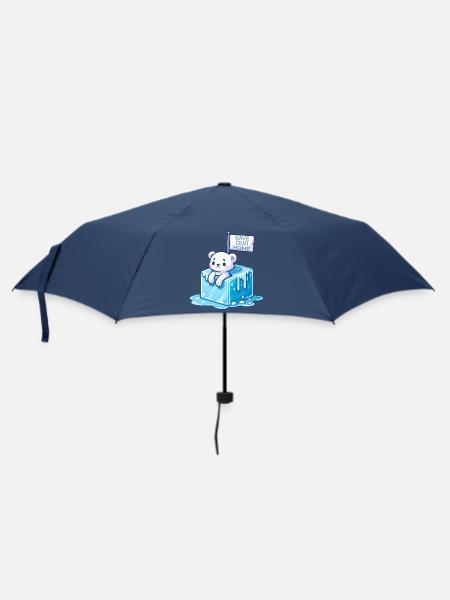 Retten Sie unser Zuhause - Regenschirm (klein) - Navy