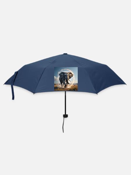 Power Animal Elephant - Umbrella (small) - navy