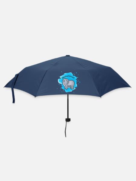Masturbifant – Der freche Elefant - Regenschirm (klein) - Navy