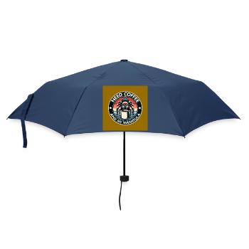 Brauche nur Kaffee und meine Spinne Tarantel - Regenschirm (klein) - Navy - Vorne