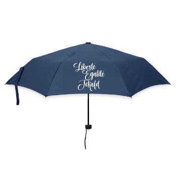 Liberté Egalité Gemeinsam gegen AFD Sommer 2025 - Regenschirm (klein) - Navy - Vorne
