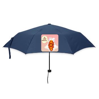 BRAUT - ICH WERDE HEIRATEN - FRANZBRÖTCHEN - Regenschirm (klein) - Navy - Vorne