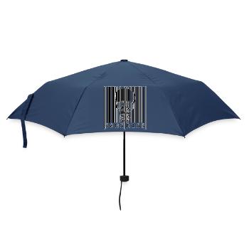 S8N5 R15E Dämonischer Barcode Streetstyle - Regenschirm (klein) - Navy - Vorne
