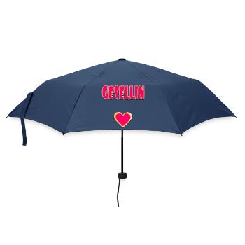 Journeyman Training Heart - Umbrella (small) - navy - Front